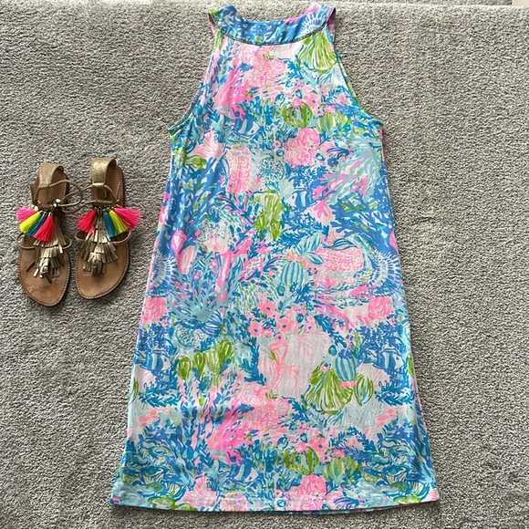 Lilly Pulitzer Rose Shift Dress Bali Blue Once Upon A Tide - Picture 5 of 7